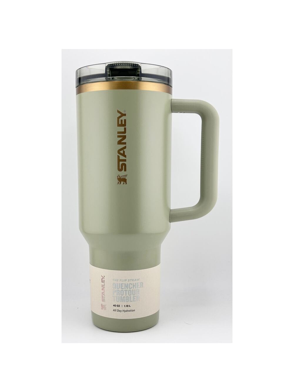 STANLEY QUENCHER PROTOUR 40 OZ FLIP STRAW TUMBLER, JUNIPER GREEN